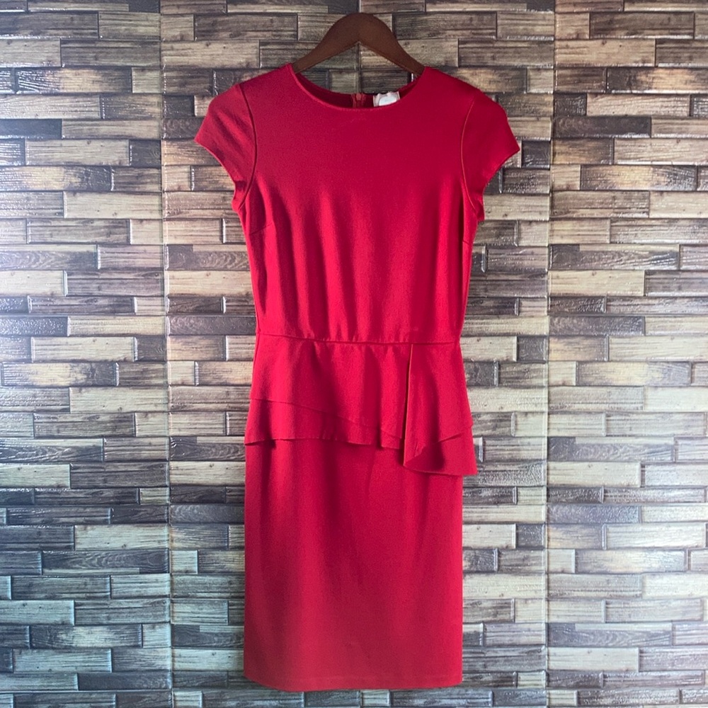 Medium Womens EUC Medium Red Love Ady  Rayon Mix Dress
